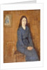 A sitting Girl wearing a Spotted Blue Dress, 1914-15 by Gwen John
