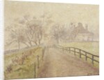 A Foggy Morning, Mortlake, 1907 by Lucien Pissarro