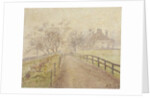 A Foggy Morning, Mortlake, 1907 by Lucien Pissarro