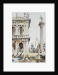 The Corner of the Libreria, with the Column of St. Theodore, Venice, 1904 by John Singer Sargent