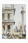 The Corner of the Libreria, with the Column of St. Theodore, Venice, 1904 by John Singer Sargent