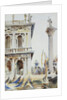 The Corner of the Libreria, with the Column of St. Theodore, Venice, 1904 by John Singer Sargent