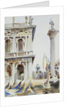 The Corner of the Libreria, with the Column of St. Theodore, Venice, 1904 by John Singer Sargent