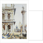 The Corner of the Libreria, with the Column of St. Theodore, Venice, 1904 by John Singer Sargent