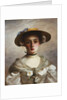 Portrait of a Young Girl in a Straw Hat by Gustave Jacquet