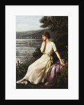 Portrait of a Woman by a Lake by Albert Lynch