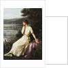 Portrait of a Woman by a Lake by Albert Lynch