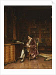 In the Library by Johann Hamza