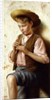 A Young Boy with a Flute by Vittorio Rignano