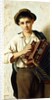 A Young Accordian Player by Vittorio Rignano