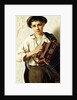 A Young Accordian Player by Vittorio Rignano