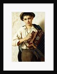 A Young Accordian Player by Vittorio Rignano