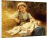 A Mother with her Sleeping Child, 1896 by Leon Bazile Perrault