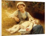 A Mother with her Sleeping Child, 1896 by Leon Bazile Perrault