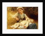 A Mother with her Sleeping Child, 1896 by Leon Bazile Perrault