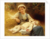 A Mother with her Sleeping Child, 1896 by Leon Bazile Perrault