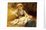A Mother with her Sleeping Child, 1896 by Leon Bazile Perrault