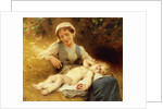 A Mother with her Sleeping Child, 1896 by Leon Bazile Perrault