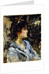 Young Woman in Blue - Miss H. Strom by James Jebusa Shannon