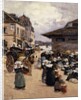 Corner Market in Concarneau; Coin de Marches a Concarneau by Fernand Legout-Gerard