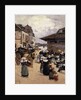 Corner Market in Concarneau; Coin de Marches a Concarneau by Fernand Legout-Gerard