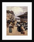 Corner Market in Concarneau; Coin de Marches a Concarneau by Fernand Legout-Gerard