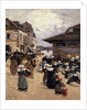 Corner Market in Concarneau; Coin de Marches a Concarneau by Fernand Legout-Gerard