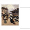 Corner Market in Concarneau; Coin de Marches a Concarneau by Fernand Legout-Gerard