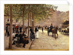 A Paris Street; Une Avenue Parisienne, c.1880 by Jean Beraud