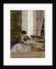 A Woman Crocheting by Giuseppe or Joseph de Nittis