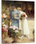 A Flower Market by Victor Gabriel Gilbert