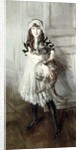 Portrait of Josefina Errazuriz Holding a Cat, 1910 by Giovanni Boldini