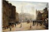A Bustling Street Scene by G. A. Dufaug