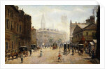A Bustling Street Scene by G. A. Dufaug
