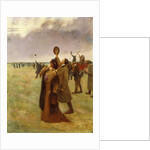 Flight of the Wright Biplane; Envole d'un Biplan Type Wright, by Jean Beraud