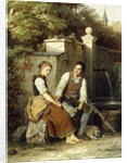 At the Well, 1872 by Johann Georg Meyer von Bremen