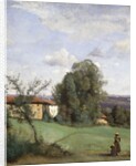 A Farm in Dardagny; Une Ferme de Dardagny, c.1855-57 by Jean Baptiste Camille Corot
