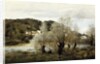 Fisherman on the Edge of a Pond in the Village of Avary by Jean Baptiste Camille Corot
