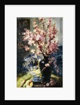 Apple Blossoms and Blue and White Porcelain on a Table by Frans Mortelmans