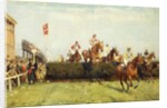 The Grand National Steeplechase: Valentine's Jump by John Sanderson Wells