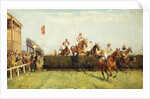 The Grand National Steeplechase: Valentine's Jump by John Sanderson Wells