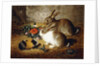 Escaped: Two Rabbits and Guinea Pig, 1880 by Alfred R. Barber