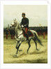A Cavalry Officer Passing Troops, 1885 by Jean-Baptiste Edouard Detaille