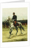 A Cavalry Officer Passing Troops, 1885 by Jean-Baptiste Edouard Detaille