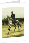 A Cavalry Officer Passing Troops, 1885 by Jean-Baptiste Edouard Detaille