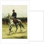 A Cavalry Officer Passing Troops, 1885 by Jean-Baptiste Edouard Detaille