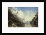 A Norweigan Fjord, 1891 by Julius Rose