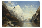 A Norweigan Fjord, 1891 by Julius Rose
