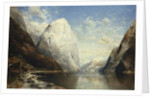 A Norweigan Fjord, 1891 by Julius Rose
