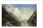 A Norweigan Fjord, 1891 by Julius Rose